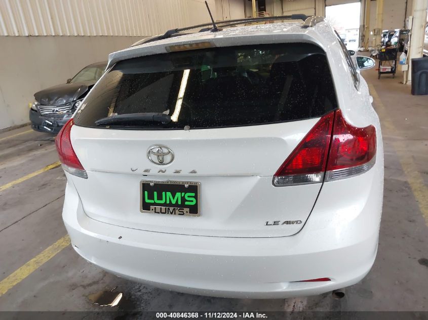 2013 Toyota Venza Le V6 VIN: 4T3BK3BB0DU090027 Lot: 40846368