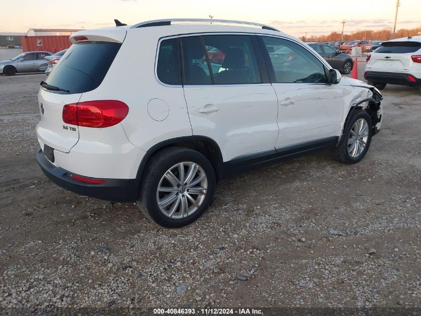 2013 Volkswagen Tiguan Se VIN: WVGAV3AX5DW080204 Lot: 40846393