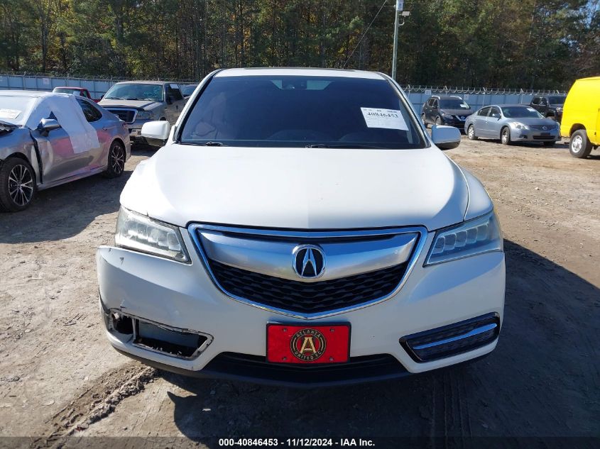 2014 Acura Mdx Technology Package VIN: 5FRYD3H42EB003568 Lot: 40846453