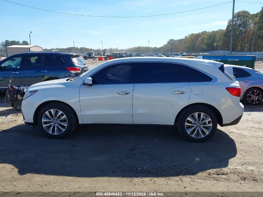 2014 Acura Mdx Technology Package VIN: 5FRYD3H42EB003568 Lot: 40846453