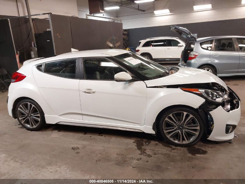 2016 Hyundai Veloster Turbo VIN: KMHTC6AE2GU284375 Lot: 40846505