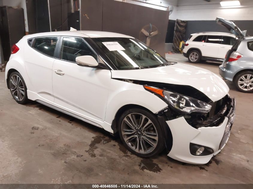 2016 HYUNDAI VELOSTER TURBO - KMHTC6AE2GU284375