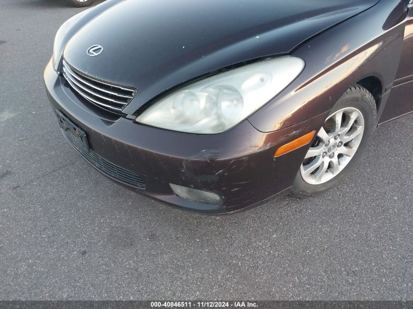 2004 Lexus Es 330 Base (A5) VIN: JTHBA30G945037298 Lot: 40846511