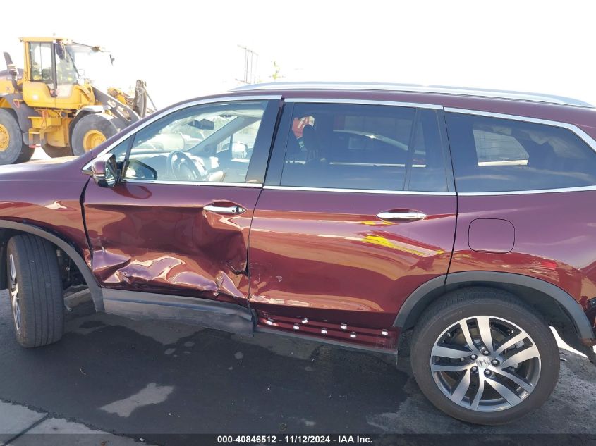 2018 Honda Pilot Touring VIN: 5FNYF6H90JB052674 Lot: 40846512