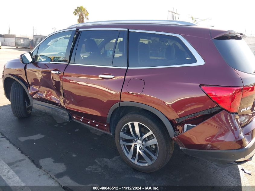 2018 Honda Pilot Touring VIN: 5FNYF6H90JB052674 Lot: 40846512