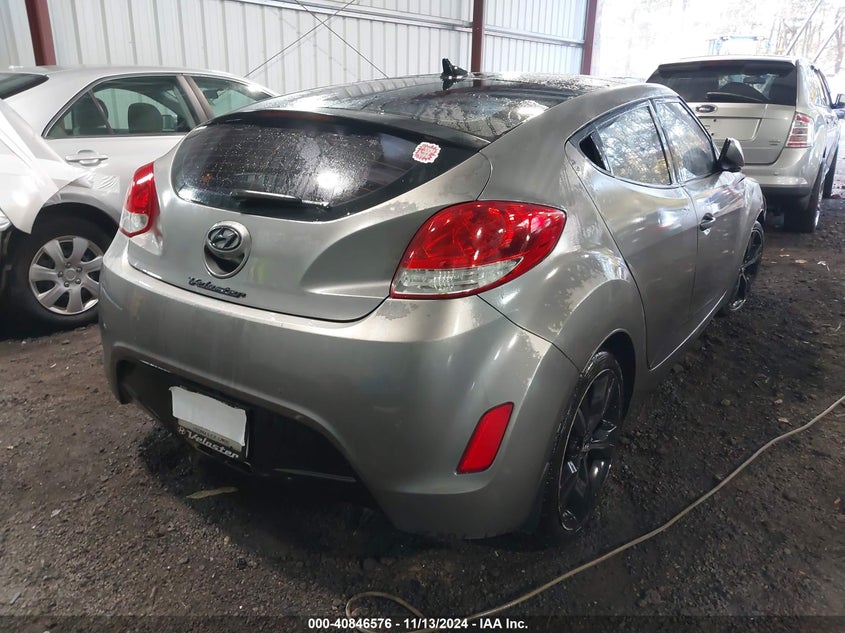 Vin: kmhtc6ad0cu020783, lot: 41336191, hyundai veloster base w/gray 20124