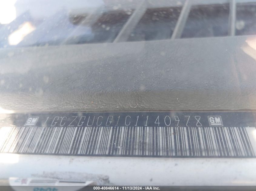 2012 Chevrolet Express 3500 Work Van VIN: 1GCZGUCG1C1140978 Lot: 40846614