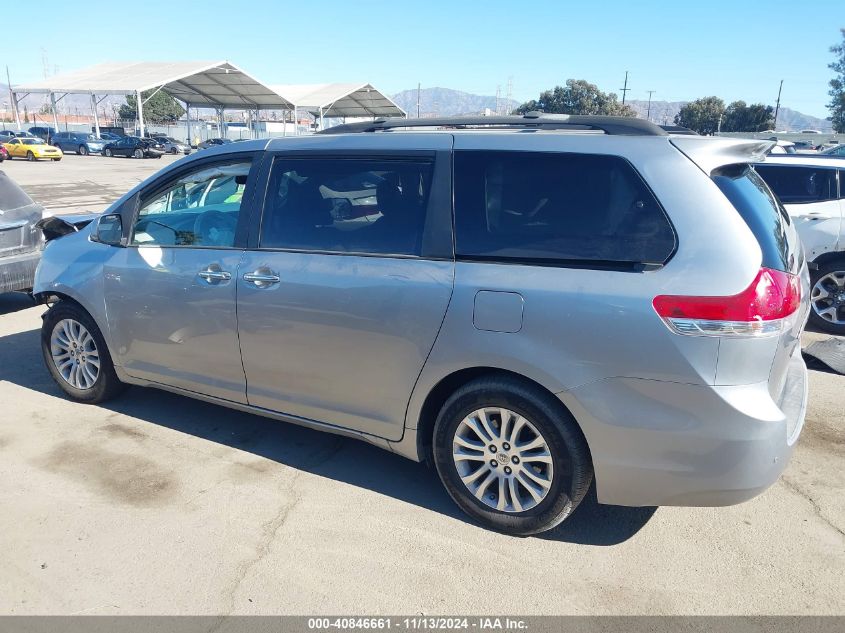 2013 Toyota Sienna Xle V6 8 Passenger VIN: 5TDYK3DC9DS346327 Lot: 40846661