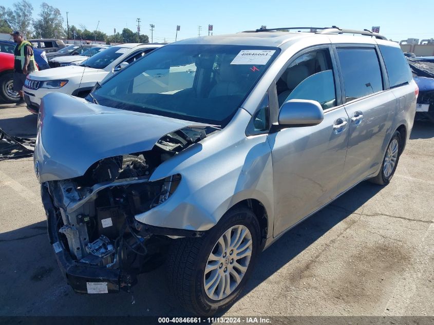 2013 Toyota Sienna Xle V6 8 Passenger VIN: 5TDYK3DC9DS346327 Lot: 40846661