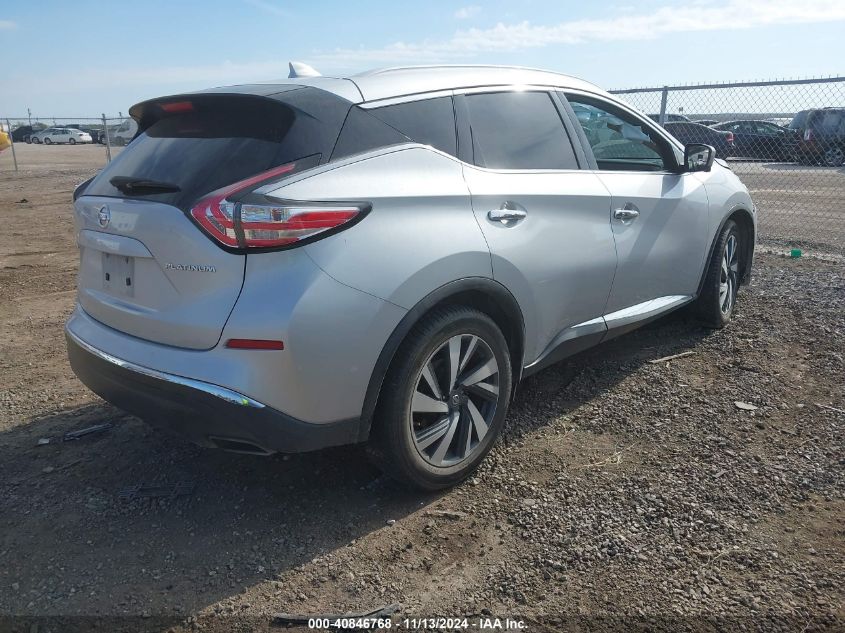 VIN 5N1AZ2MG1GN161558 2016 Nissan Murano, Platinum no.4