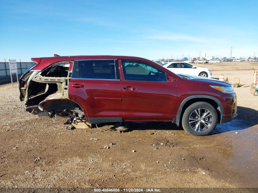 2019 TOYOTA HIGHLANDER LE PLUS - 5TDZZRFH9KS342786