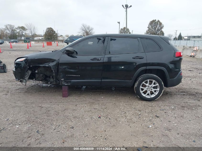 2014 Jeep Cherokee Sport VIN: 1C4PJMAB9EW141933 Lot: 40846809