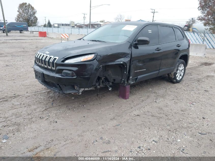 2014 Jeep Cherokee Sport VIN: 1C4PJMAB9EW141933 Lot: 40846809