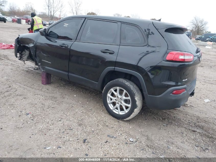 2014 Jeep Cherokee Sport VIN: 1C4PJMAB9EW141933 Lot: 40846809