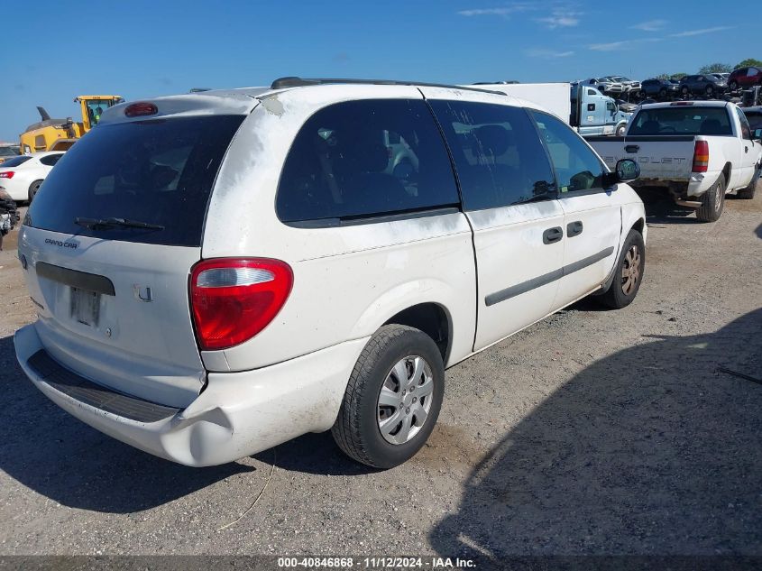 2005 Dodge Grand Caravan Se VIN: 1D4GP24R65B258620 Lot: 40846868