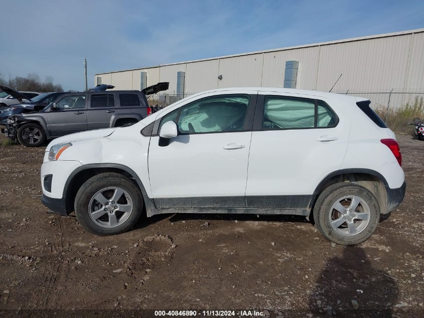 2016 Chevrolet Trax 1Ls VIN: 3GNCJNSB4GL181808 Lot: 40846890