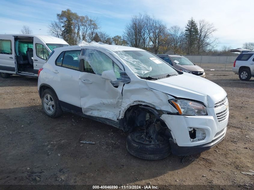 2016 Chevrolet Trax 1Ls VIN: 3GNCJNSB4GL181808 Lot: 40846890