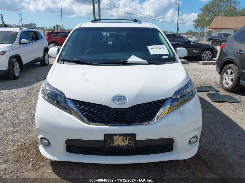 2016 Toyota Sienna Se Premium 8 Passenger VIN: 5TDXK3DC0GS730867 Lot: 40846892