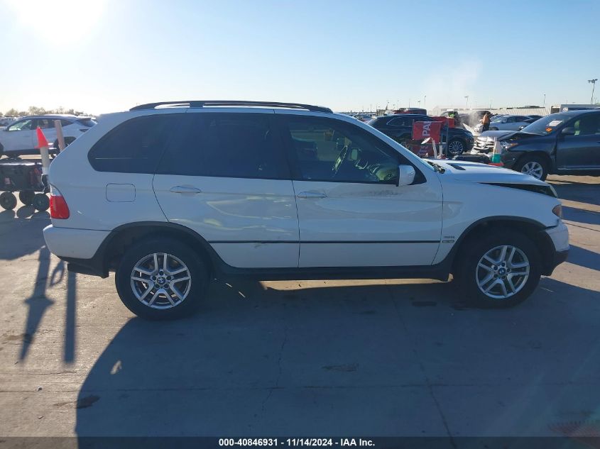 2004 BMW X5 3.0I VIN: 5UXFA13554LU45129 Lot: 40846931