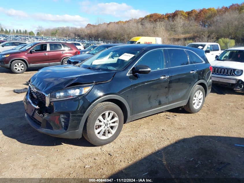 2019 Kia Sorento 2.4L L VIN: 5XYPG4A32KG585879 Lot: 40846947