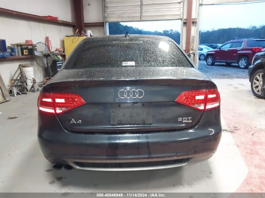 2012 Audi A4 2.0T Premium VIN: WAUFFAFL3CA091759 Lot: 40846949