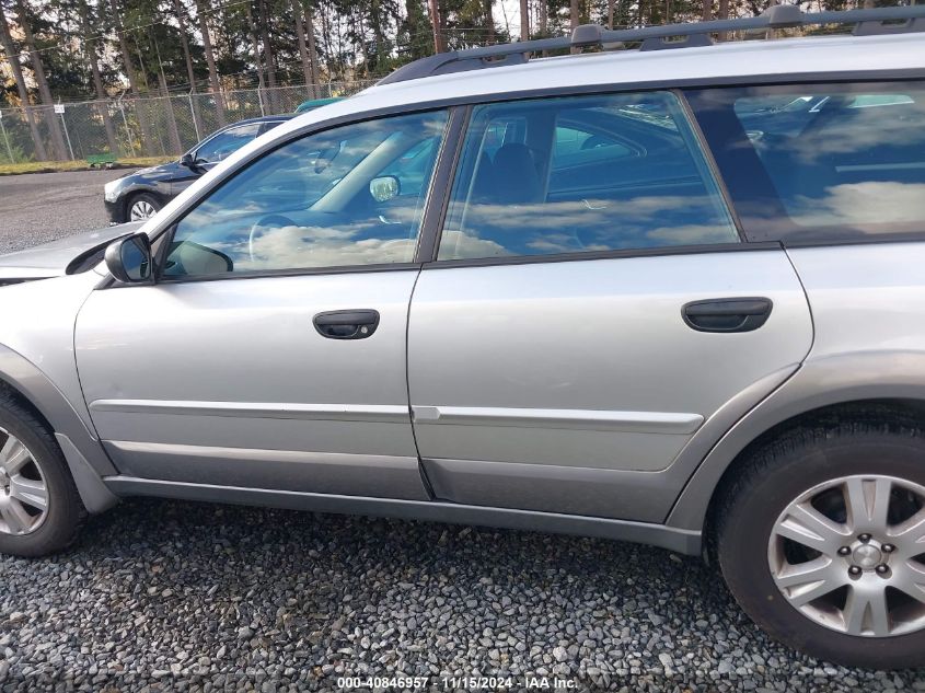 2005 Subaru Outback 2.5I VIN: 4S4BP61C157343491 Lot: 40846957