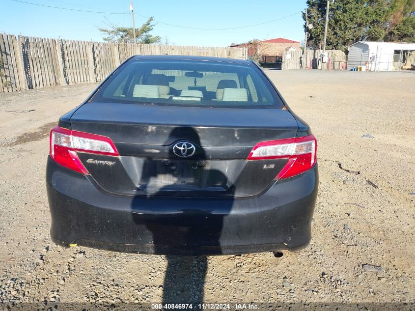 2012 Toyota Camry Le VIN: 4T4BF1FK6CR245292 Lot: 40846974