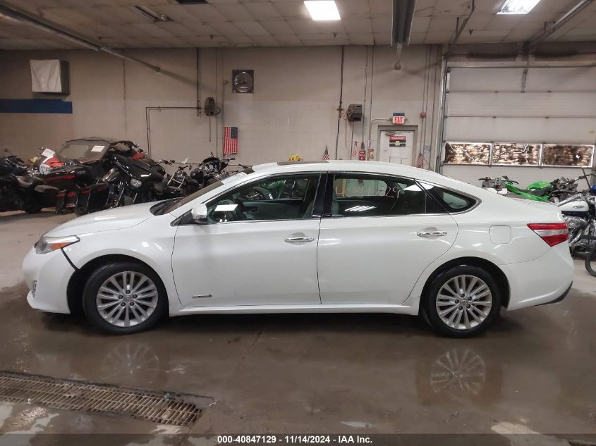 2013 Toyota Avalon Hybrid Xle Premium VIN: 4T1BD1EB1DU011547 Lot: 40847129