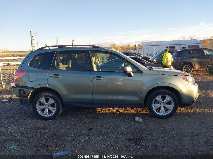 2015 Subaru Forester 2.5I Premium VIN: JF2SJADC8FH408421 Lot: 40847155