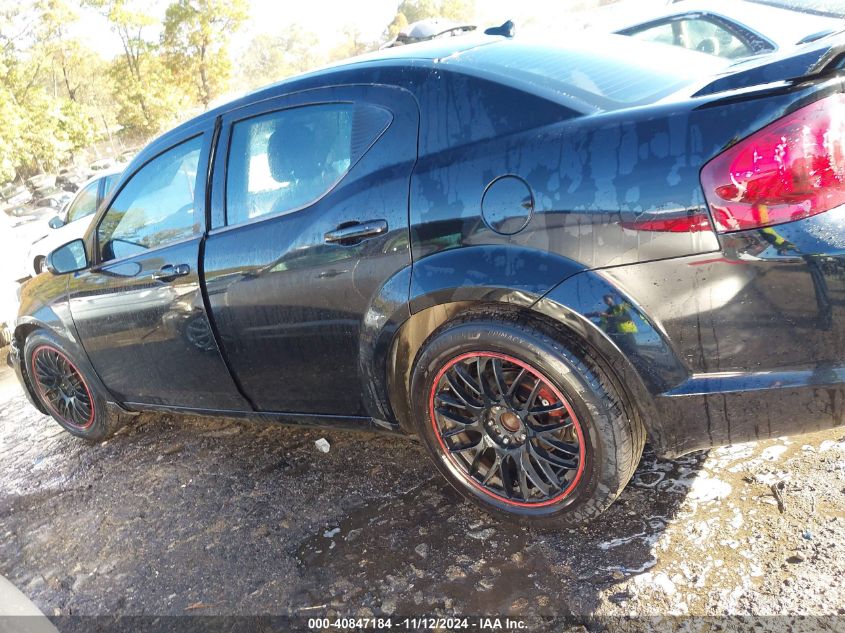 2013 Dodge Avenger Sxt VIN: 1C3CDZCG1DN596649 Lot: 40847184