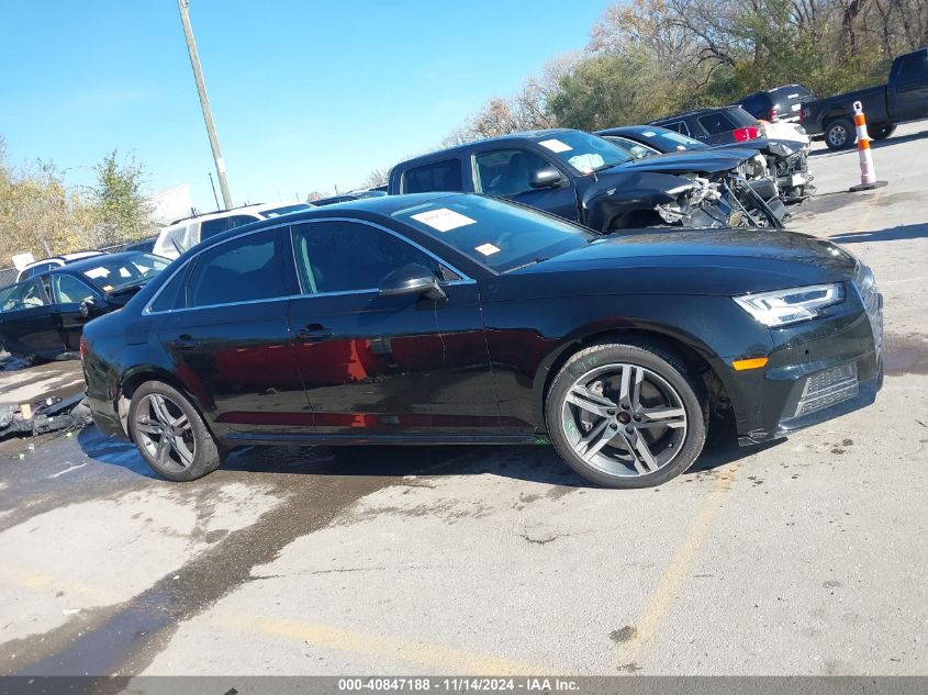 2018 Audi A4 2.0T Premium/2.0T Tech Premium VIN: WAUENAF40JA097801 Lot: 40847188