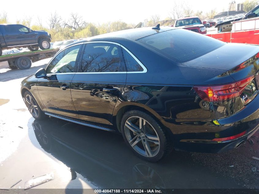 2018 Audi A4 2.0T Premium/2.0T Tech Premium VIN: WAUENAF40JA097801 Lot: 40847188