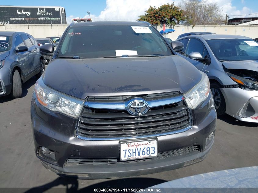 2016 Toyota Highlander Xle VIN: 5TDKKRFH4GS144484 Lot: 40847194