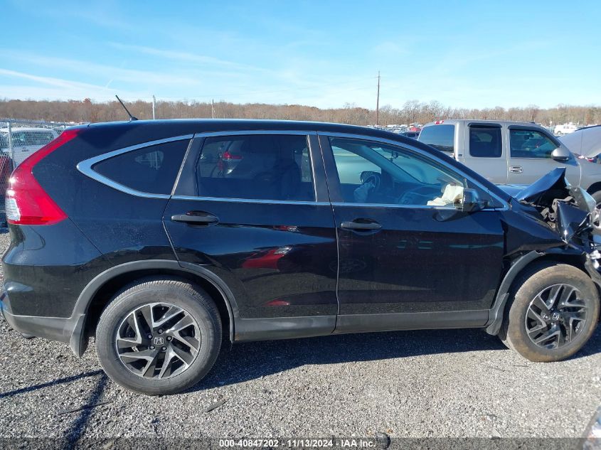 2016 Honda Cr-V Se VIN: 2HKRM3H43GH553727 Lot: 40847202