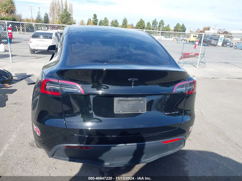 2024 Tesla Model Y Long Range Dual Motor All-Wheel Drive VIN: 7SAYGAEE4RF126078 Lot: 40847220