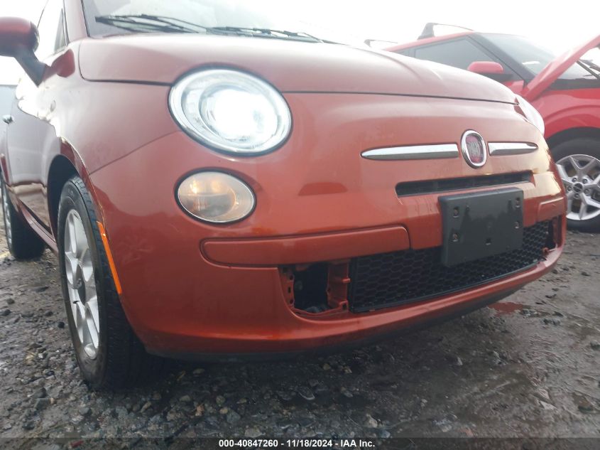 2012 Fiat 500 Pop VIN: 3C3CFFAR3CT343571 Lot: 40847260