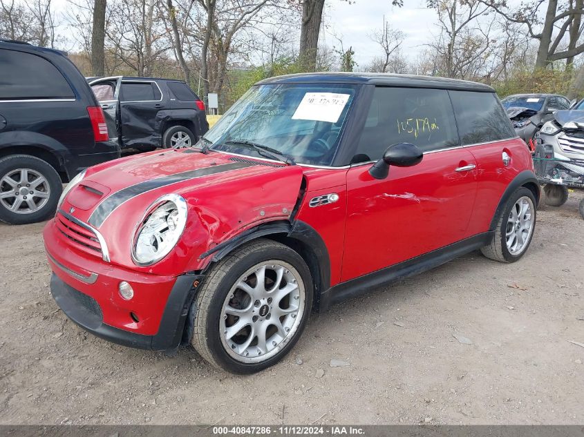 2005 Mini Cooper S VIN: WMWRE335X5TL10726 Lot: 40847286