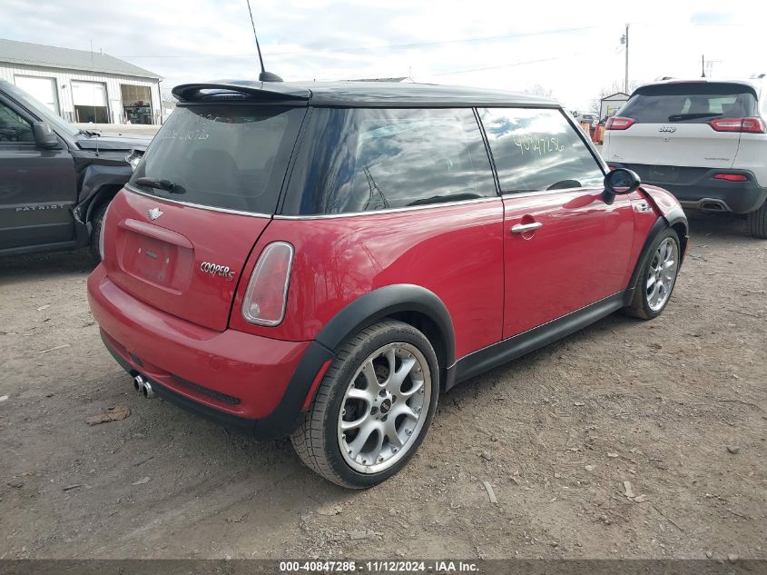 2005 Mini Cooper S VIN: WMWRE335X5TL10726 Lot: 40847286