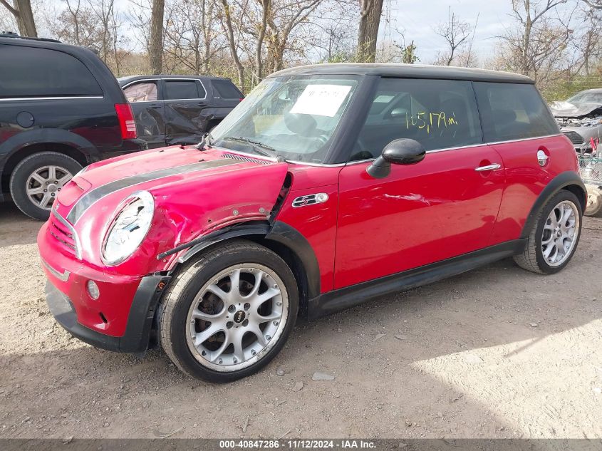 2005 Mini Cooper S VIN: WMWRE335X5TL10726 Lot: 40847286