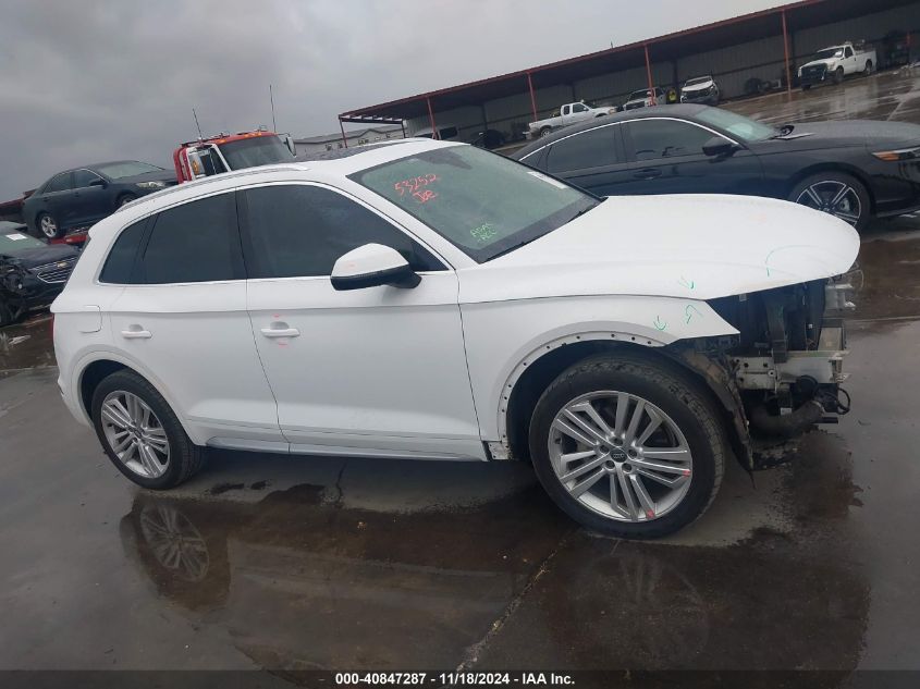 2018 Audi Q5 2.0T Premium/2.0T Tech Premium VIN: WA1BNAFYXJ2090819 Lot: 40847287