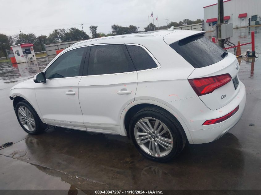 2018 Audi Q5 2.0T Premium/2.0T Tech Premium VIN: WA1BNAFYXJ2090819 Lot: 40847287