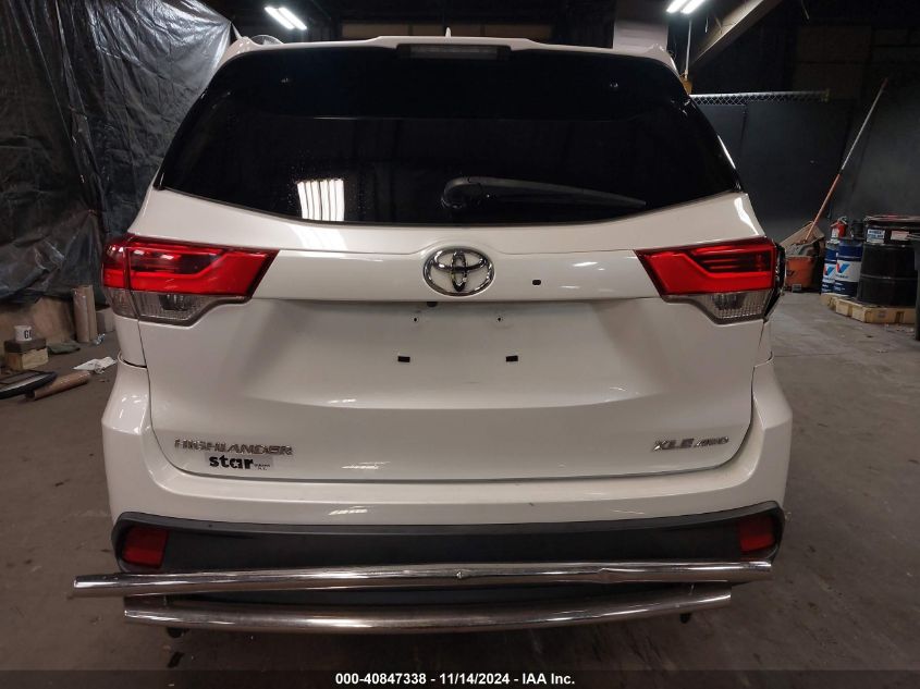 2019 Toyota Highlander Xle VIN: 5TDJZRFH4KS628168 Lot: 40847338