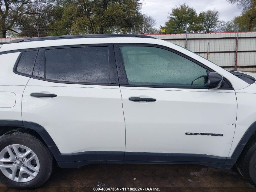 VIN 3C4NJCAB8JT438936 2018 JEEP COMPASS SPORT