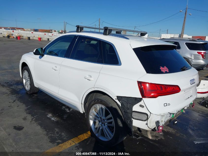 2019 Audi Q5 45 Premium VIN: WA1BNAFY8K2101690 Lot: 40847368