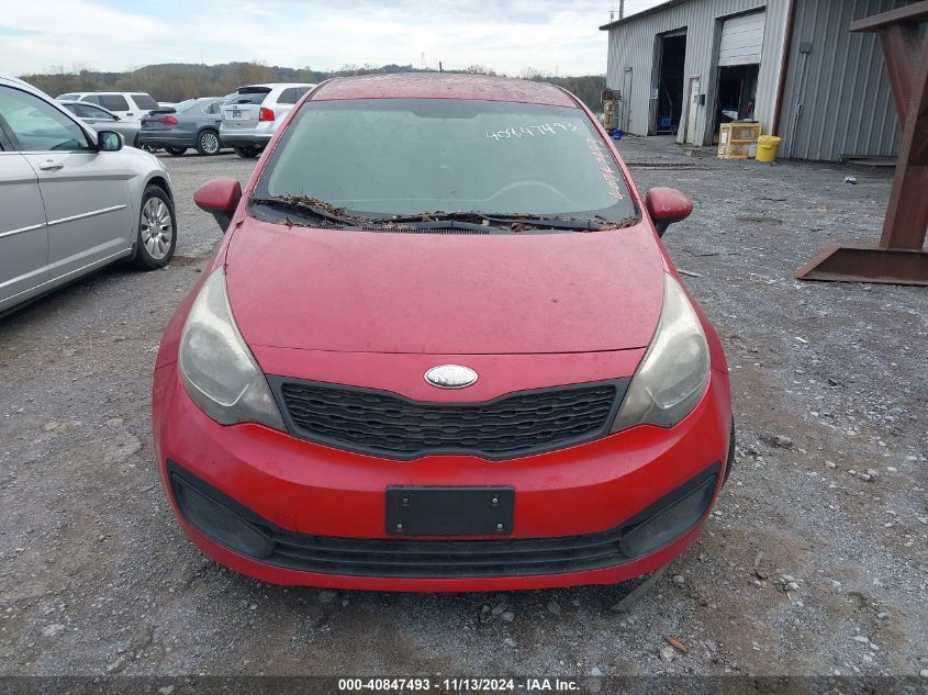 2013 Kia Rio Lx VIN: KNADM4A32D6219788 Lot: 40847493