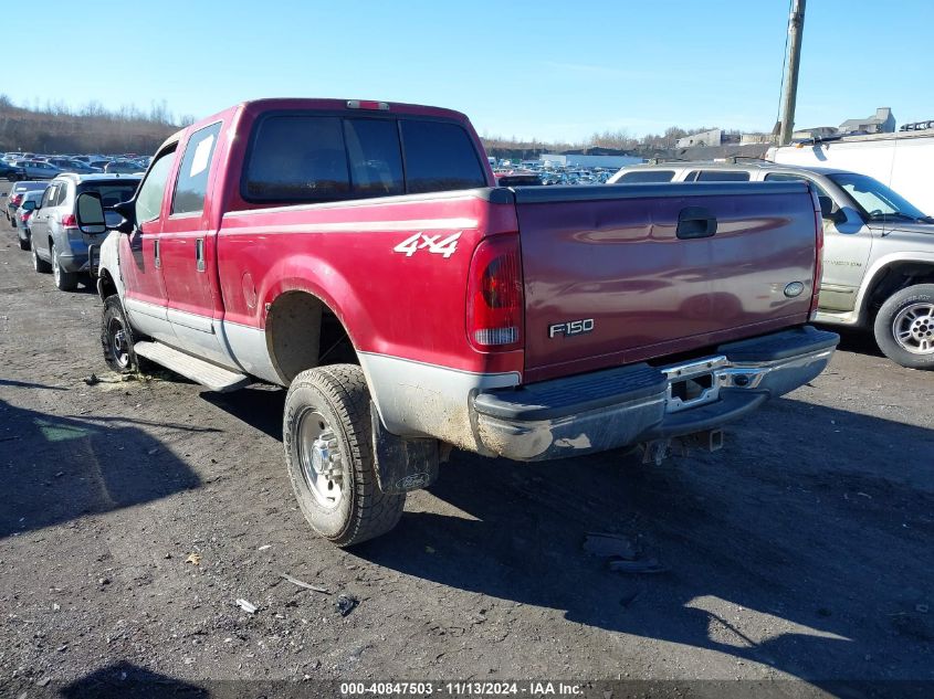 2003 Ford F-250 Lariat/Xl/Xlt VIN: 1FTNW21L63EA84812 Lot: 40847503