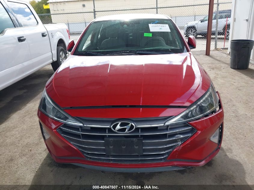 2019 Hyundai Elantra Sel VIN: 5NPD84LF7KH449652 Lot: 40847507