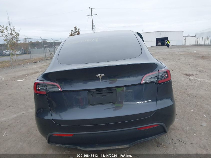 2024 Tesla Model Y Long Range Dual Motor All-Wheel Drive VIN: 7SAYGDEE7RA263739 Lot: 40847513