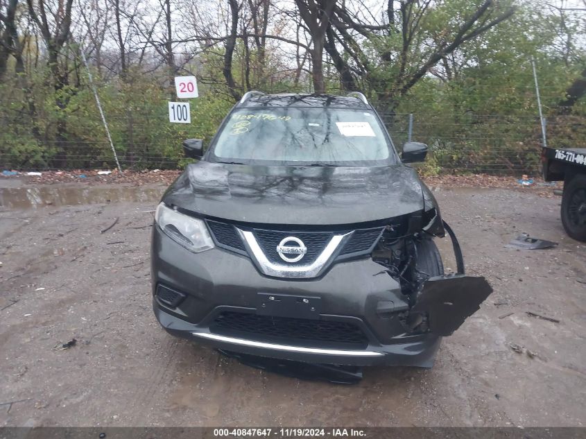 2016 Nissan Rogue Sv VIN: 5N1AT2MM0GC921448 Lot: 40847647