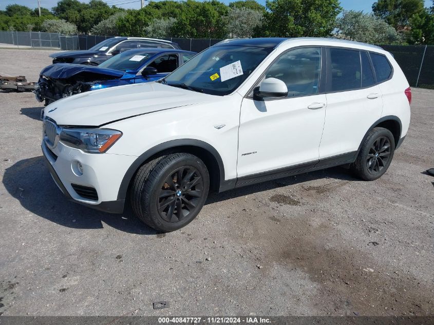 VIN 5UXWX9C59H0T06593 2017 BMW X3, Xdrive28I no.2